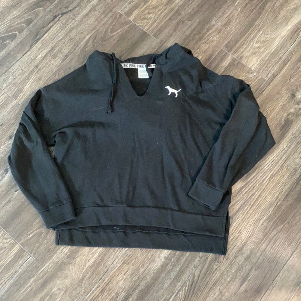 VS Pink cropped hoodie